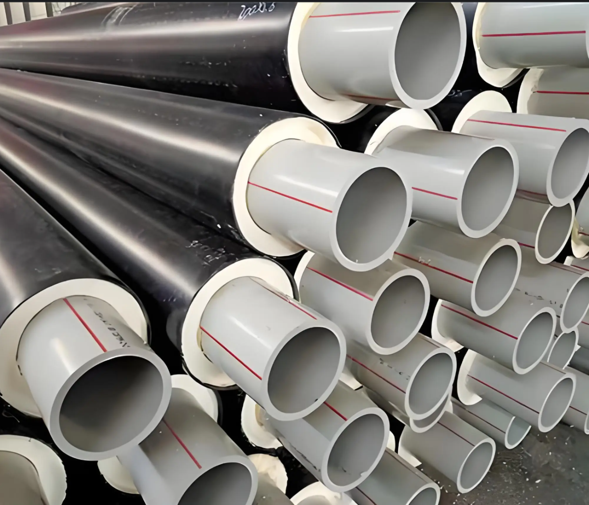 Underground Pre-insulated Composite Plastic PPR and PVC Plastic Insulated Pipes for Cold and Hot Water