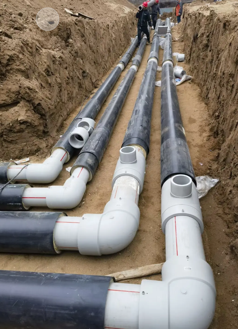 Underground Pre-insulated Composite Plastic PPR and PVC Plastic Insulated Pipes for Cold and Hot Water