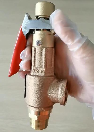 Pressure Relief Protection 16bar Brass Relief Safety Valves 1/2" for Heating System - Thumbnail 2