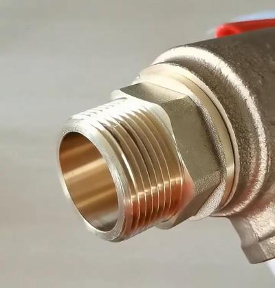 Pressure Relief Protection 16bar Brass Relief Safety Valves 1/2" for Heating System - Thumbnail 4
