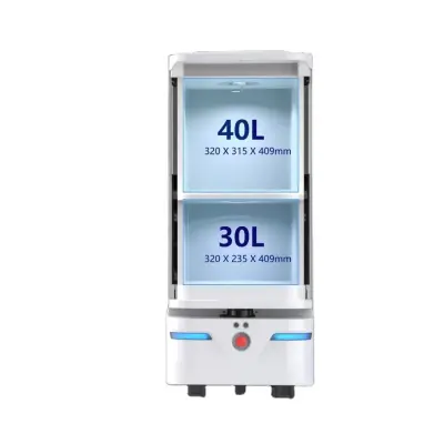 Intelligent Elevator Control UVC Self Disinfection Capability Hotel Delivery Robot