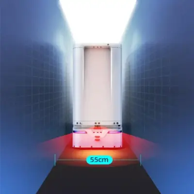 Intelligent Elevator Control UVC Self Disinfection Capability Hotel Delivery Robot - Thumbnail 3